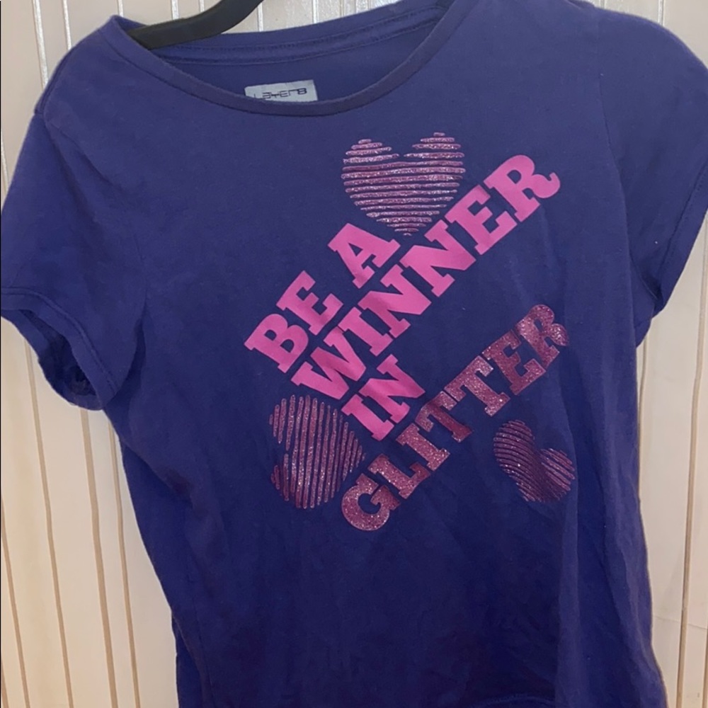 purple girls t shirt